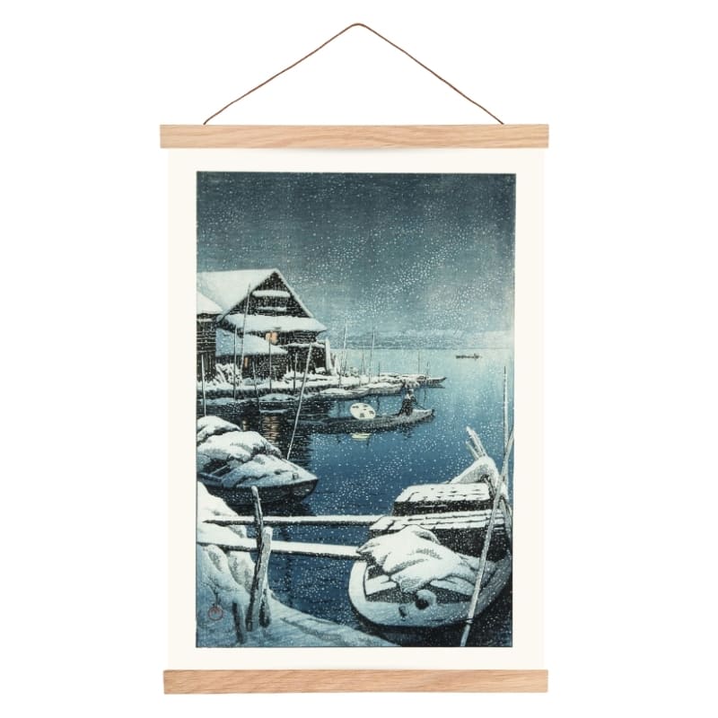 Śnieg na Mukojima - japoński plakat A3