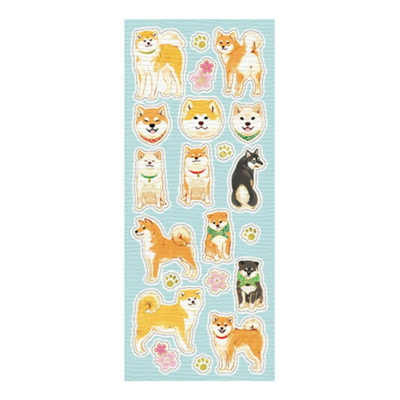 Naklejki Pozłacane japońskie psy