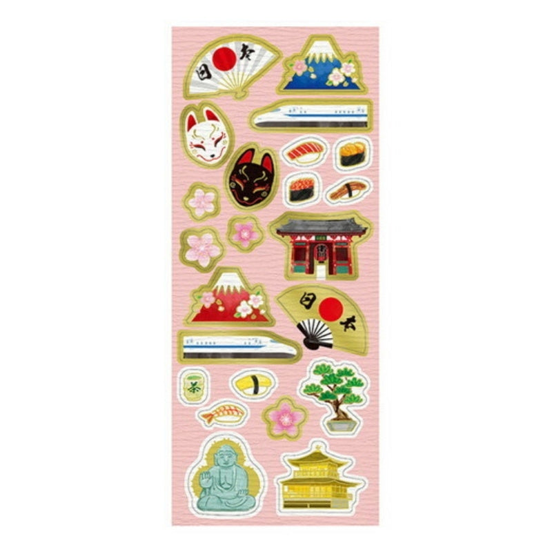 Japońskie naklejki Podróż do Japonii