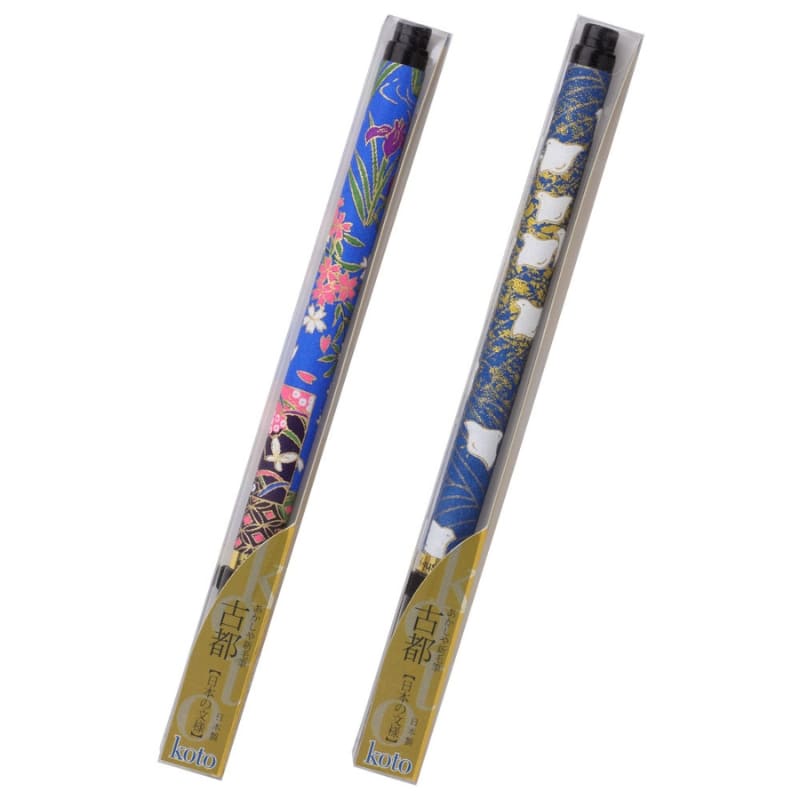 Pędzel Koto z niebieskim uchwytem z papieru Washi