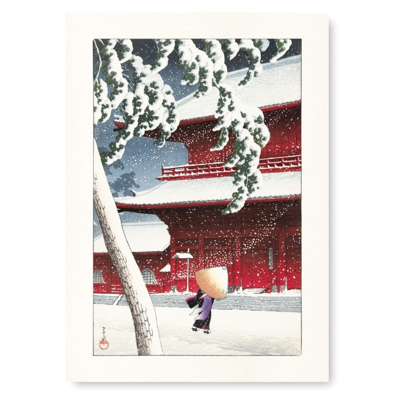 Temple Zojo - japoński plakat A3