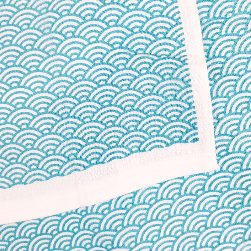 Tenugui japońska gaza bawełniana Seigaiha