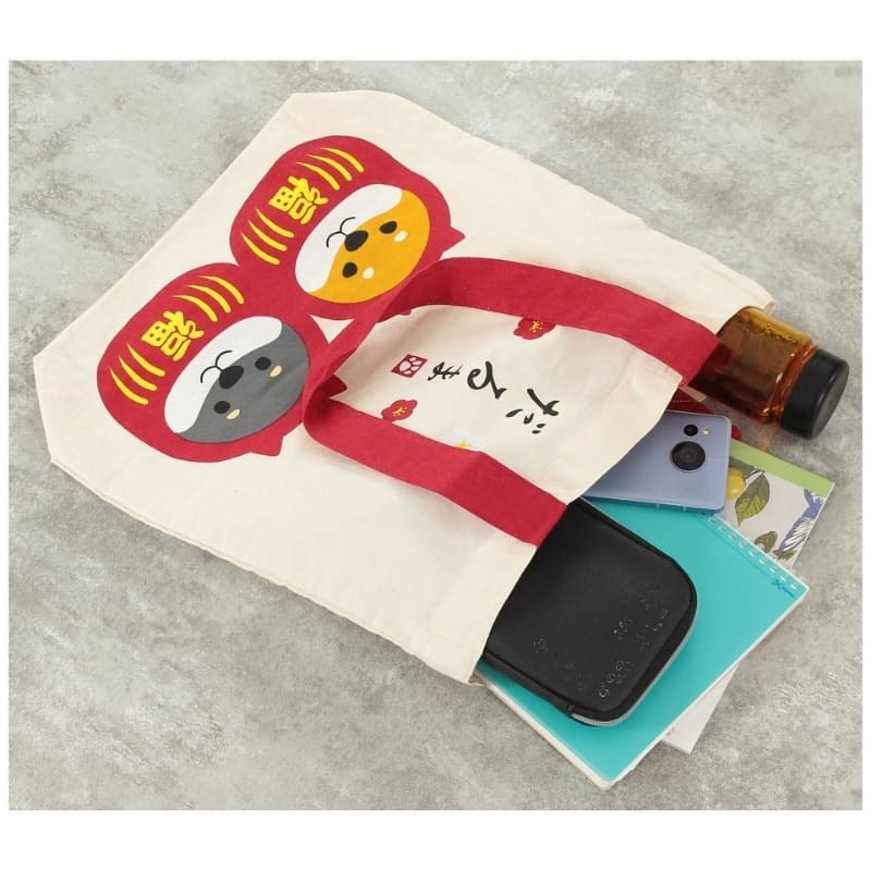 Torba z kości słoniowej Shiba Daruma