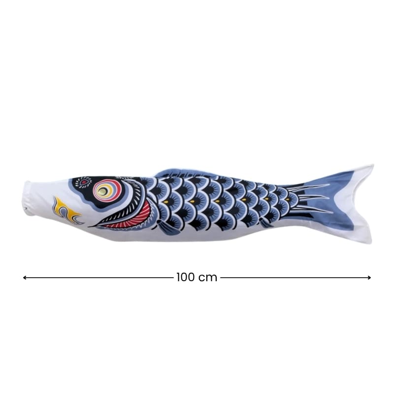 Tradycyjny Japoński Koinobori Czarny - 100 cm