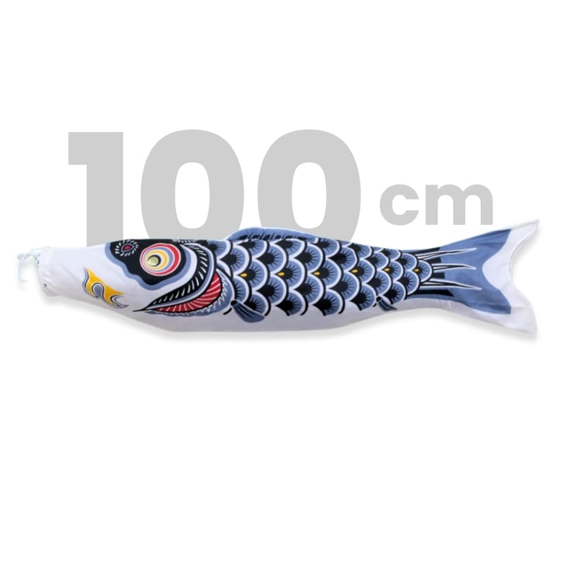Tradycyjny Japoński Koinobori Czarny - 100 cm
