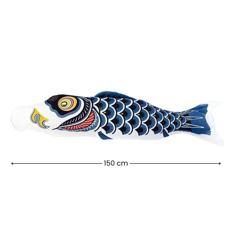 Tradycyjny Japoński Koinobori Czarny - 150 cm