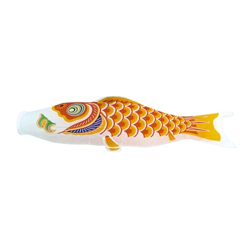 Tradycyjny Japoński Koinobori Pomarańczowy - 150 cm