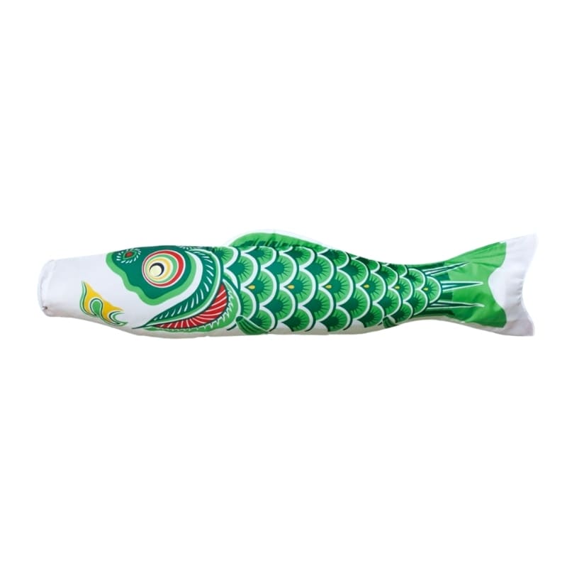 Tradycyjny Japoński Koinobori Zielony - 100 cm