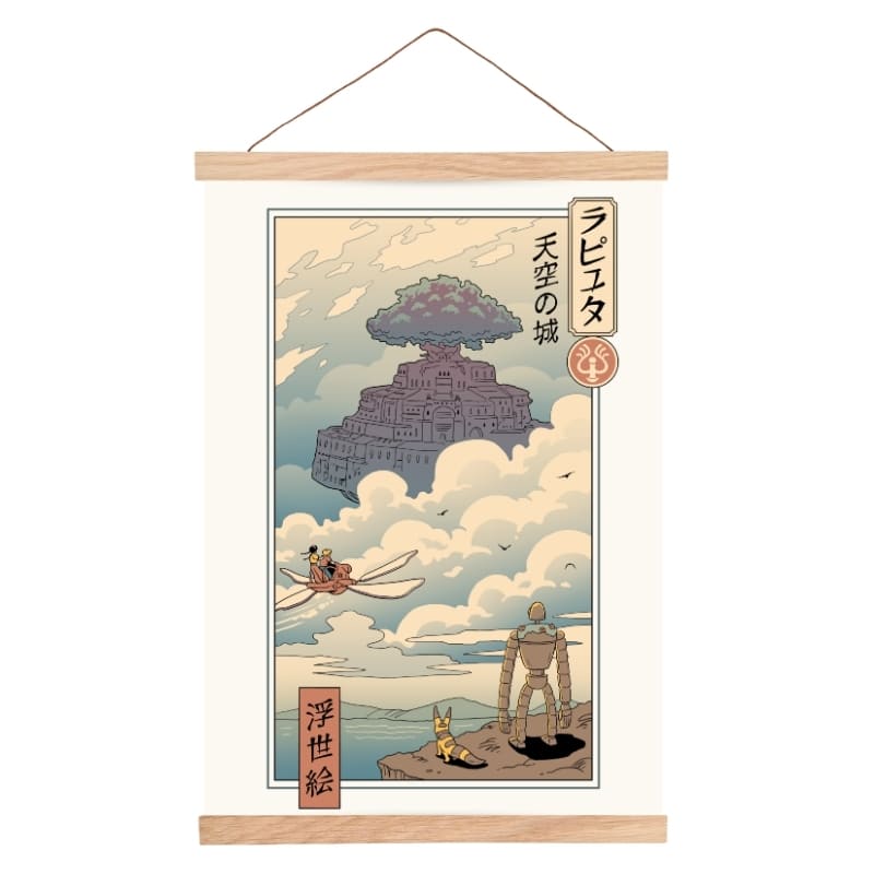 Ukiyo-e Laputa - japoński plakat A3