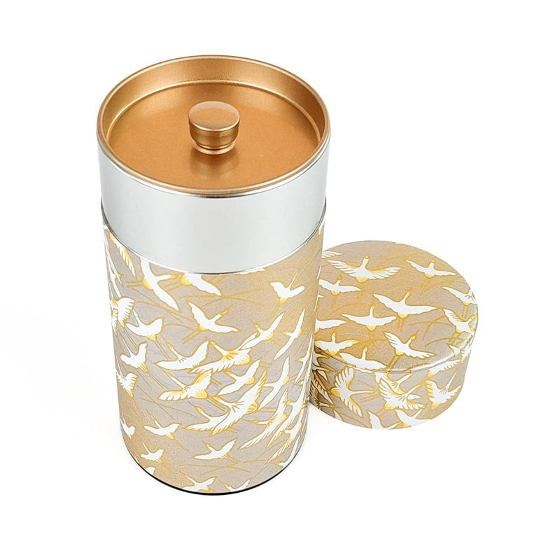 Washi Grue Gold japońskie pudełko na herbatę