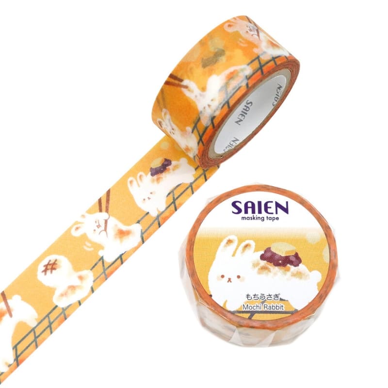 Japońska taśma Washi Tape Mochi Rabbit