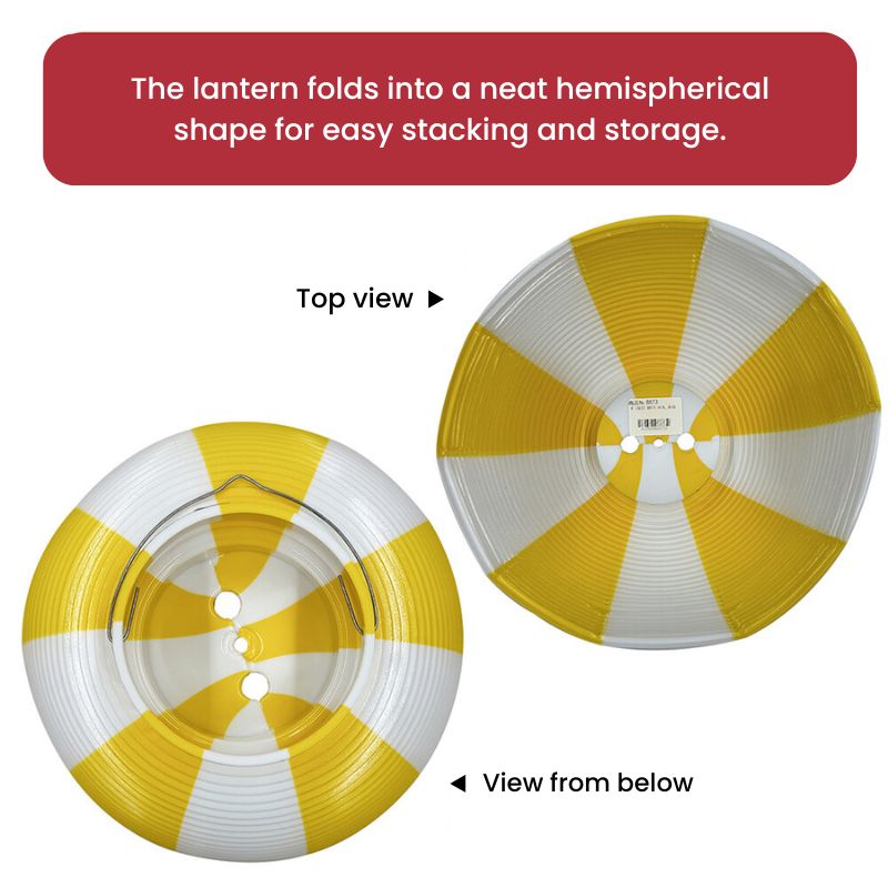 Żółta Japońska Latarnia Chochin