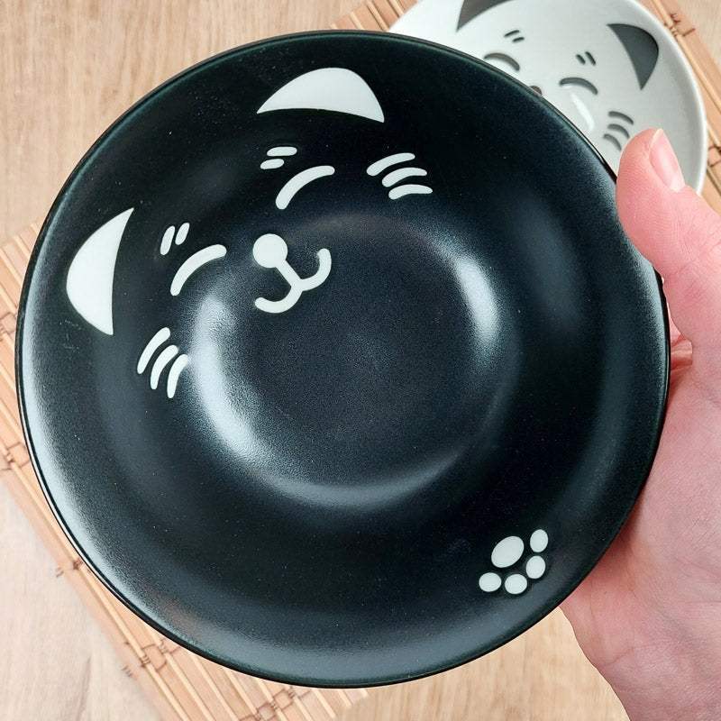 Zestaw 2 kocich misek do ramenu