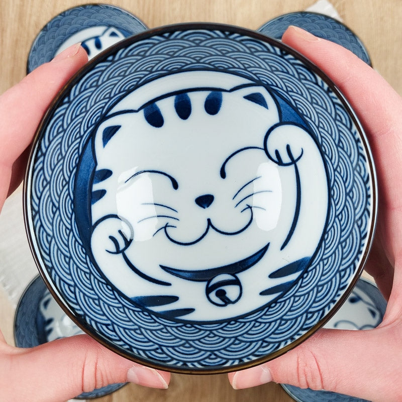 Zestaw 5 misek Maneki Neko