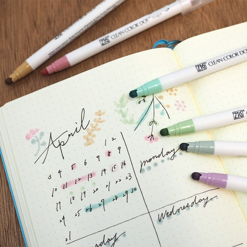 Zestaw 6 rozświetlaczy Dot Smoky