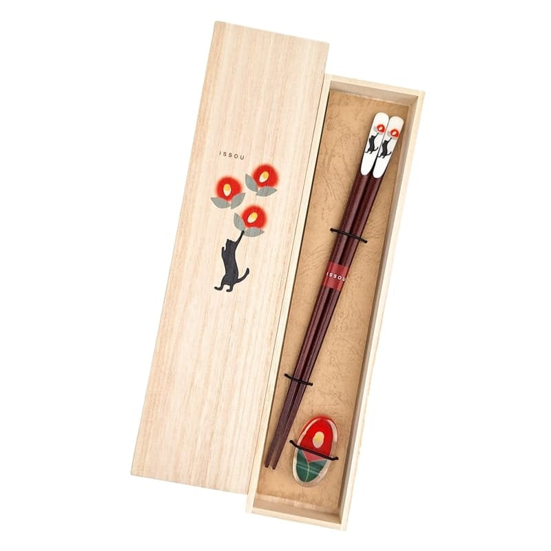 Zestaw japońskich pałeczek Neko Tsubaki