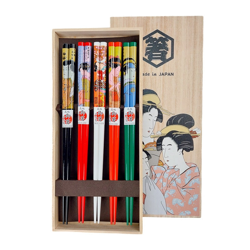 Zestaw japońskich pałeczek Ukiyo e