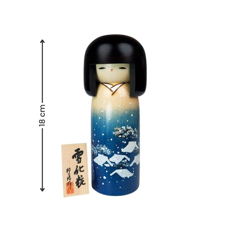 Zimowa lalka Kokeshi