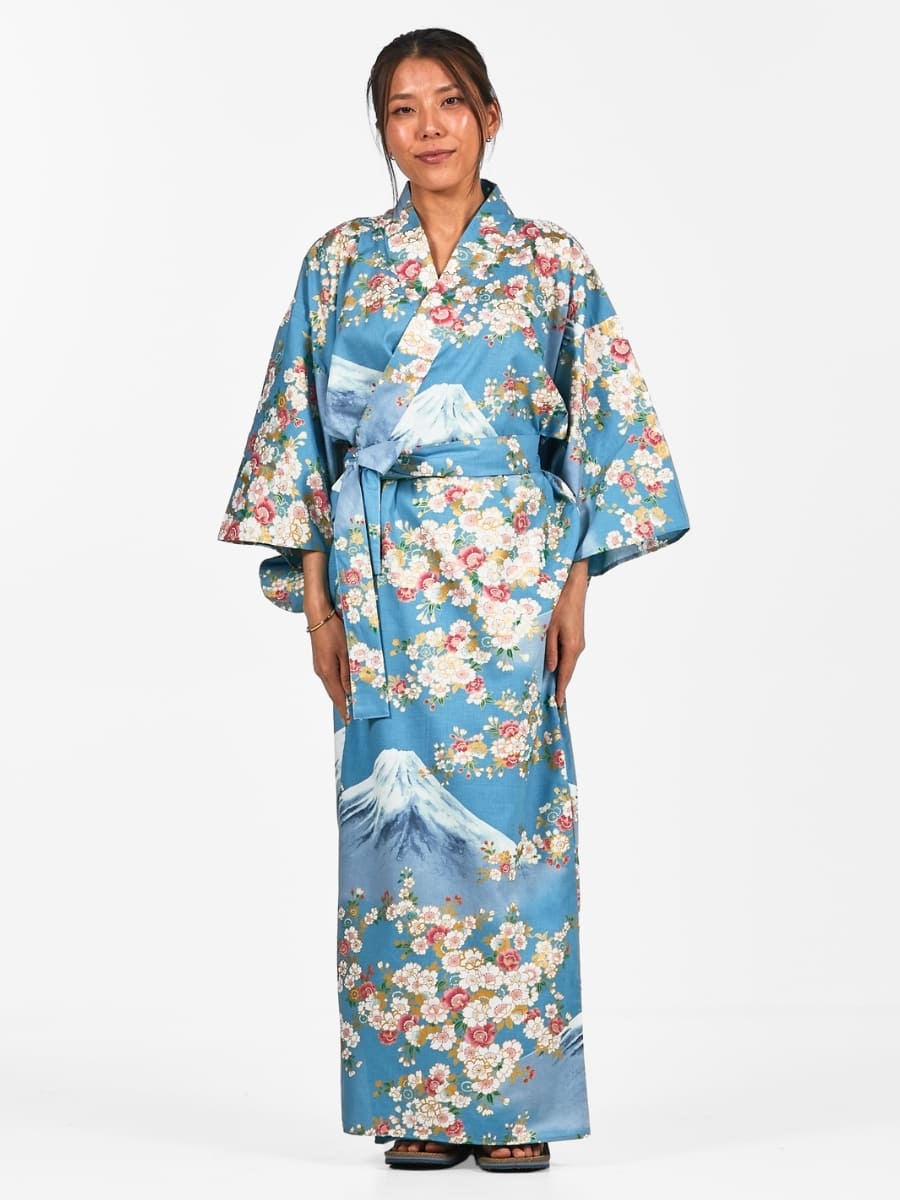Kimono damskie Yukata Fujisan no Sakura