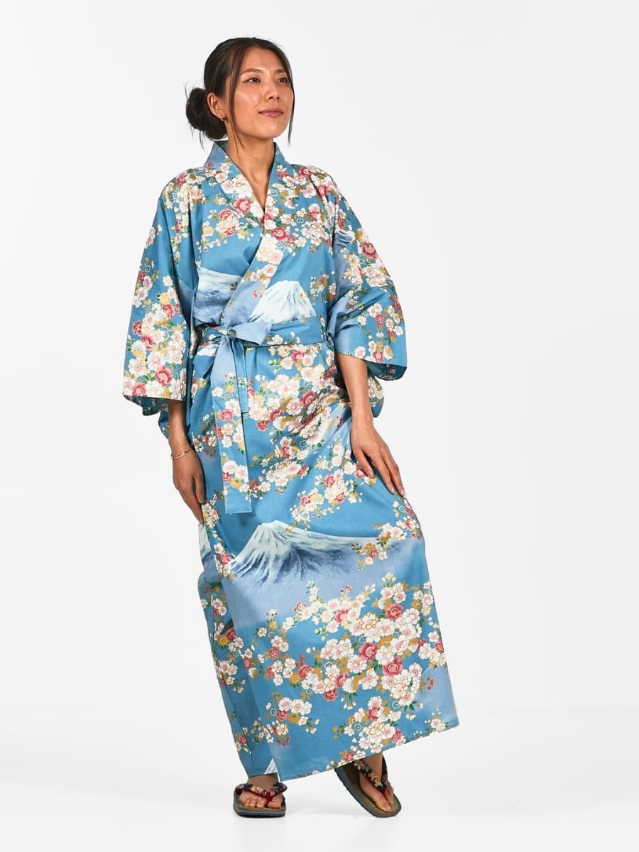 Kimono damskie Yukata Fujisan no Sakura