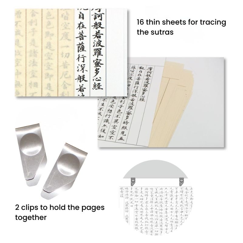 Zestaw do Kopiowania Sutry z Pędzelkiem Tombo