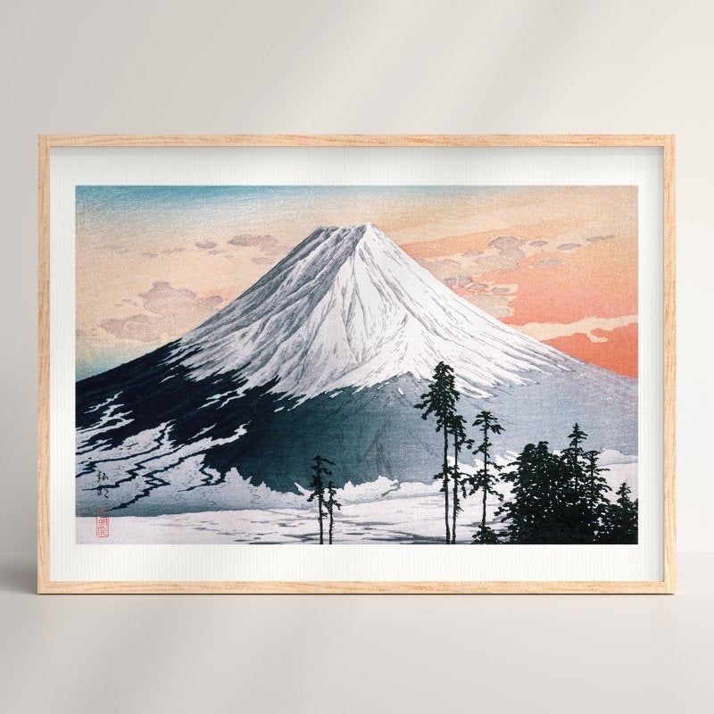 Mount Fuji - plakat z nadrukiem