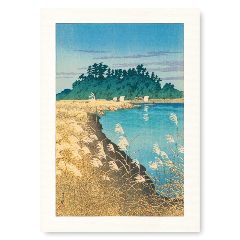 Jesień w Ichikawa - japoński plakat