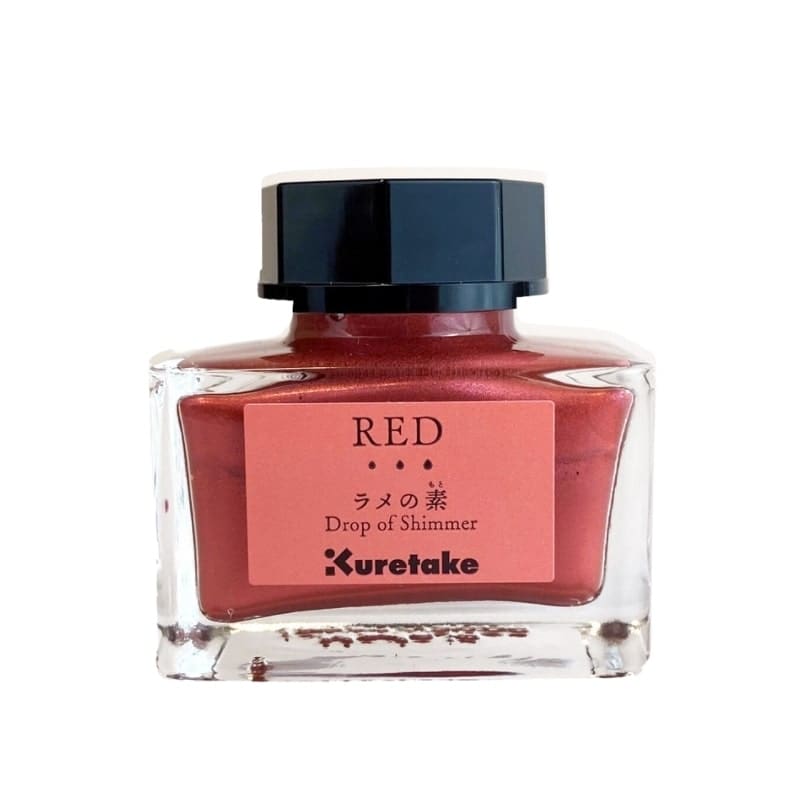 Atrament Drop of Shimmer firmy Kuretake Czerwony