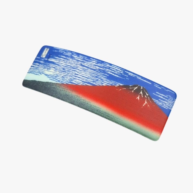 Japońska spinka do włosów Mount Fuji czerwona