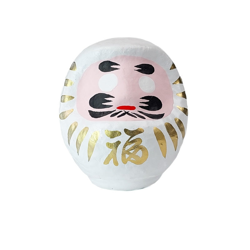 Biała japońska Daruma 4,5 i 9 cm 4,5 cm