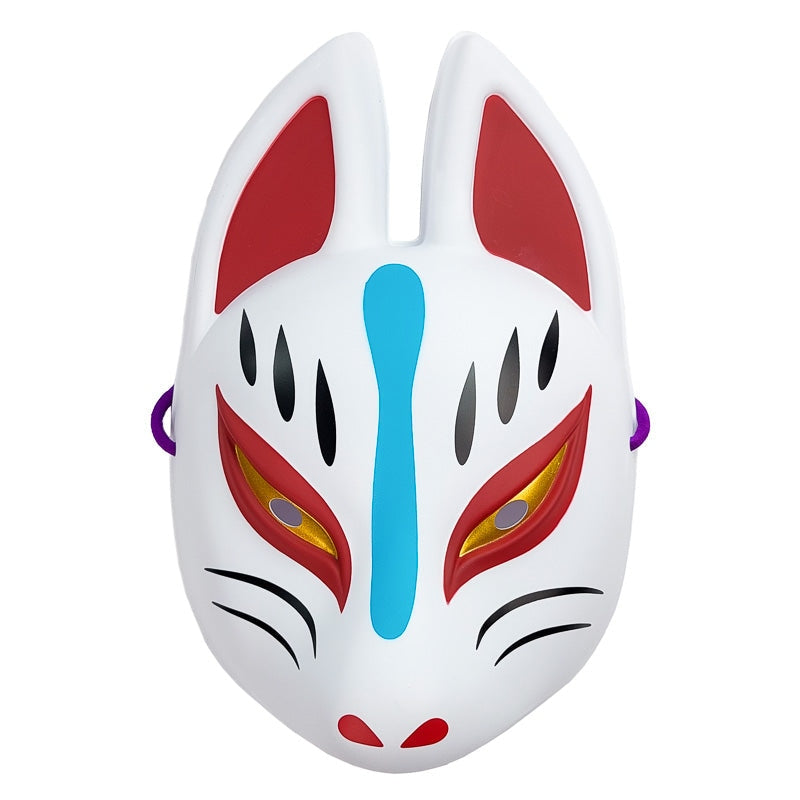 Biała japońska maska Kitsune