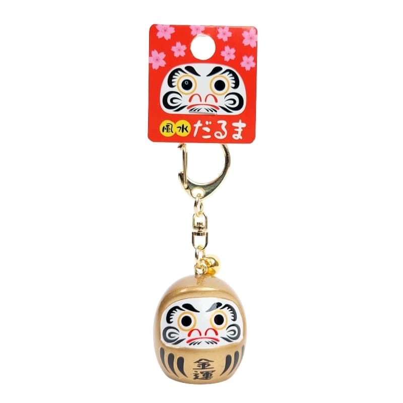 Breloczek do kluczy Grand Daruma kolor do wyboru Złocisty