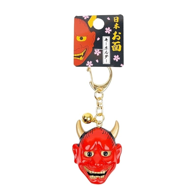 Breloczek do kluczy z maską Hannya