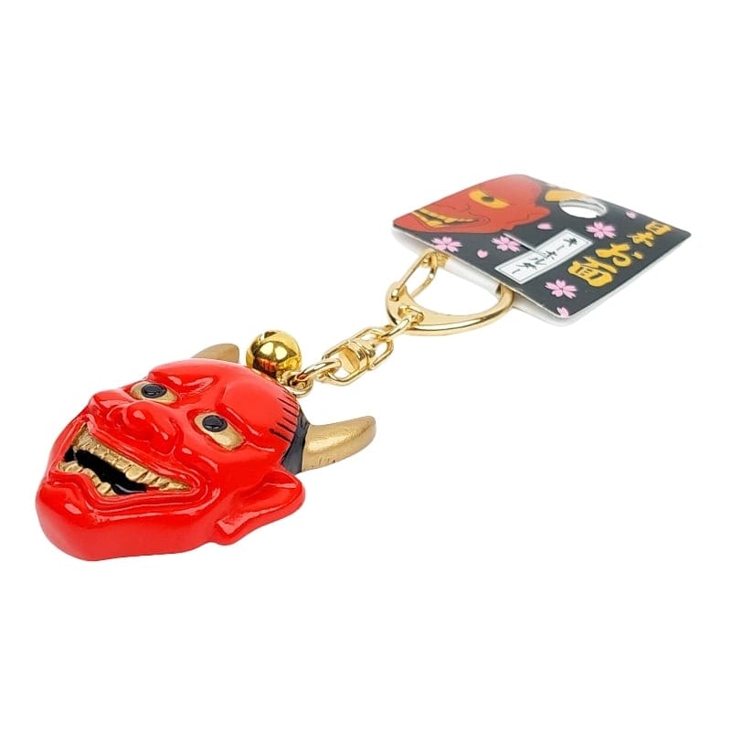 Breloczek do kluczy z maską Hannya