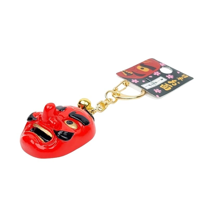 Breloczek do kluczy z maską Tengu
