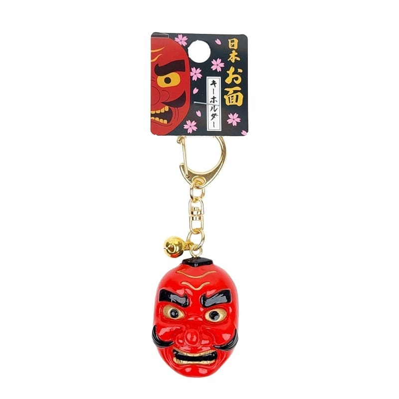 Breloczek do kluczy z maską Tengu