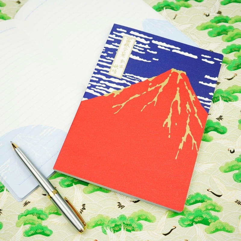 Japoński notatnik Mount Fuji Red