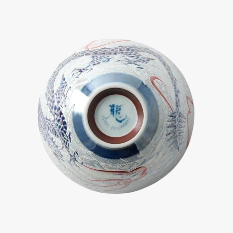 Ceramiczna misa japońskiego smoka