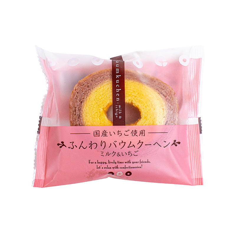 Ciasto Mleczne Truskawkowe Taiyo Baumkuchen