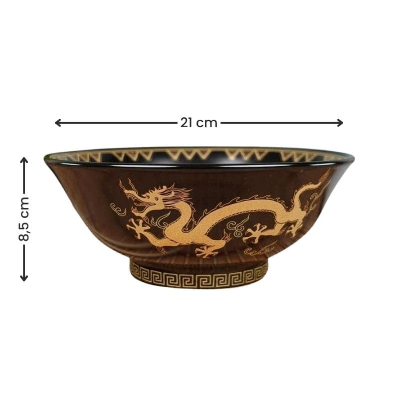 Czarna japońska miska ramen