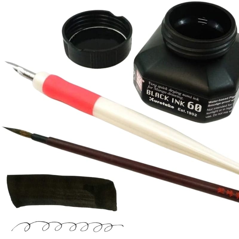 Czarny atrament Kuretake ZIG 60 ml