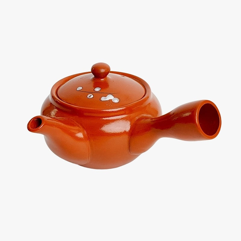 Czerwony japoński czajniczek Kyusu