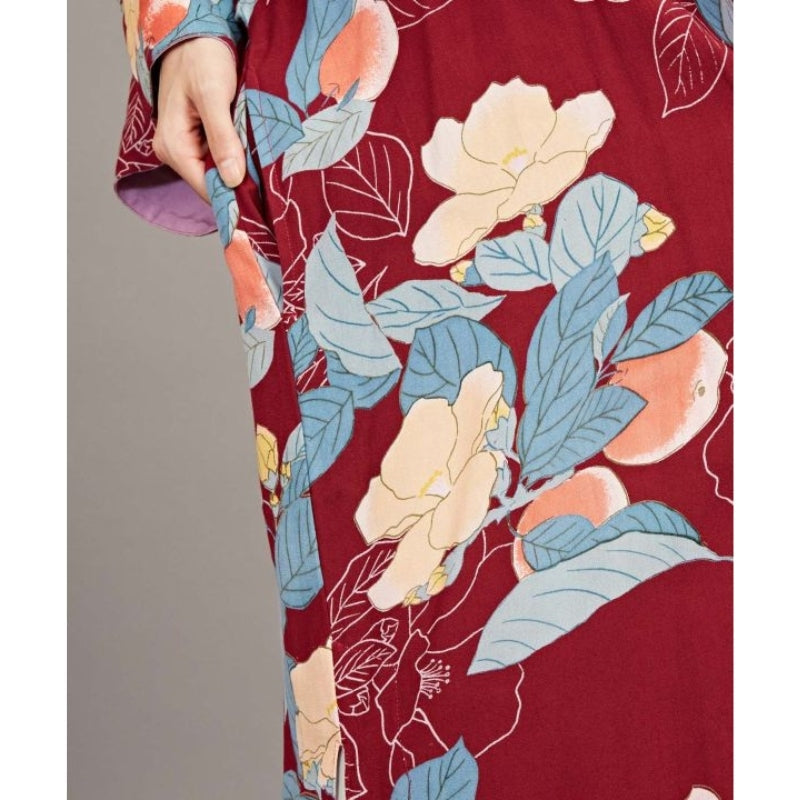 Damska kurtka kimono w kwiaty Uniwersalny rozmiar