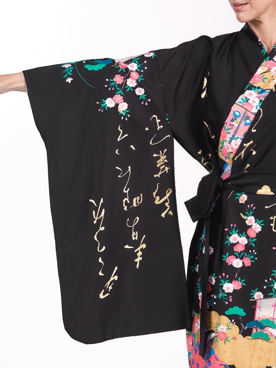 Damskie japońskie kimono Furisode Uniwersalny rozmiar