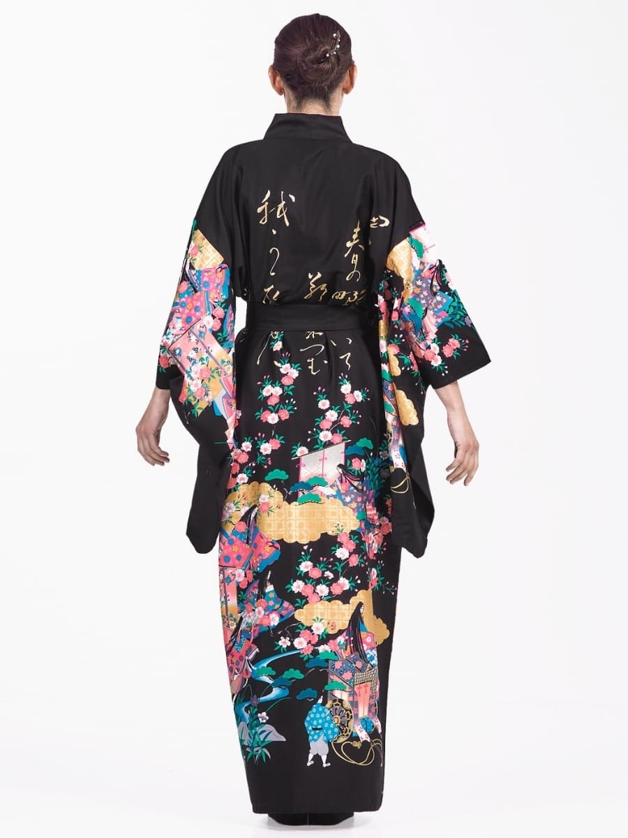 Damskie japońskie kimono Furisode Uniwersalny rozmiar