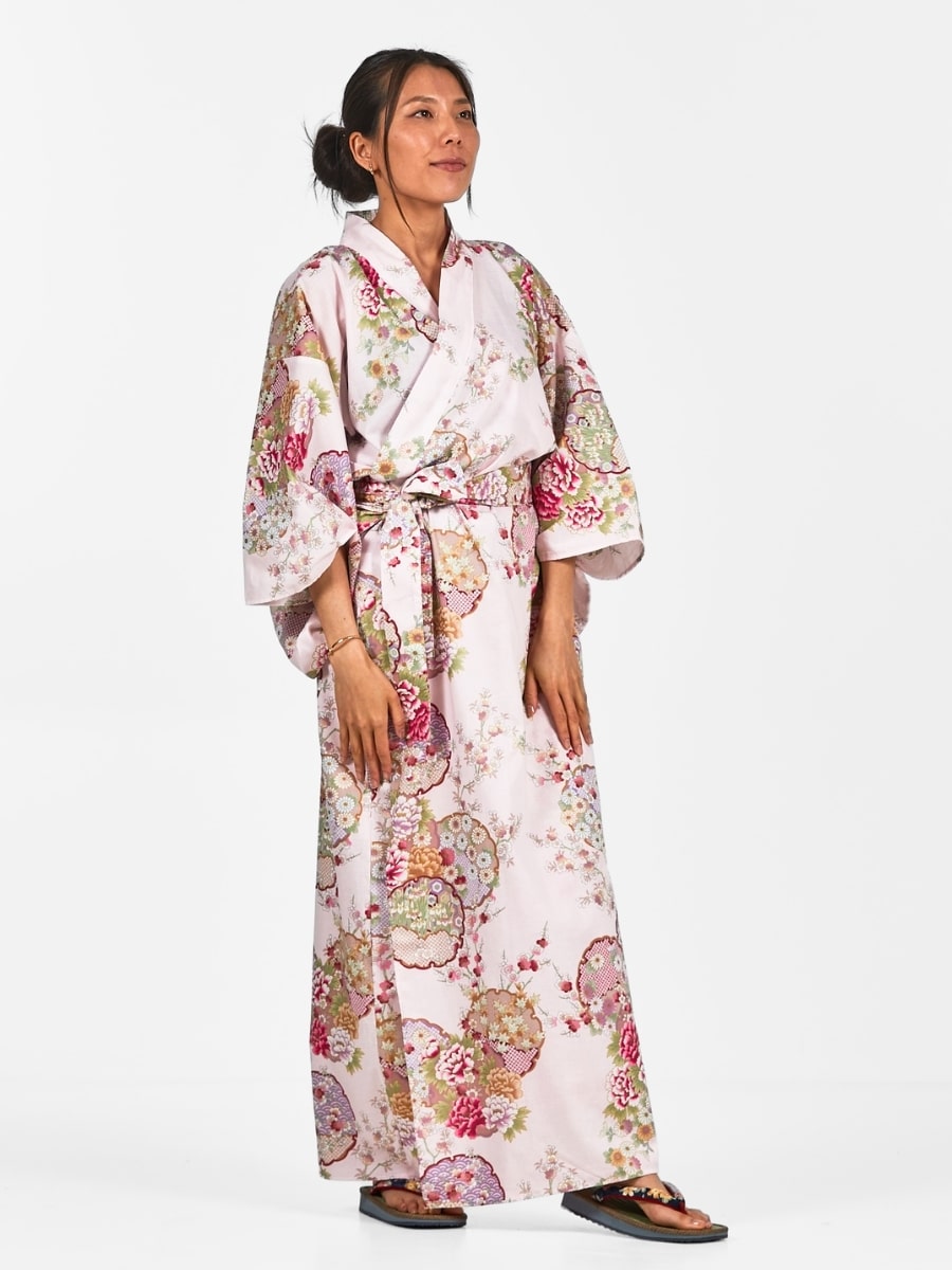Damskie japońskie kimono Maru Mon Uniwersalny rozmiar