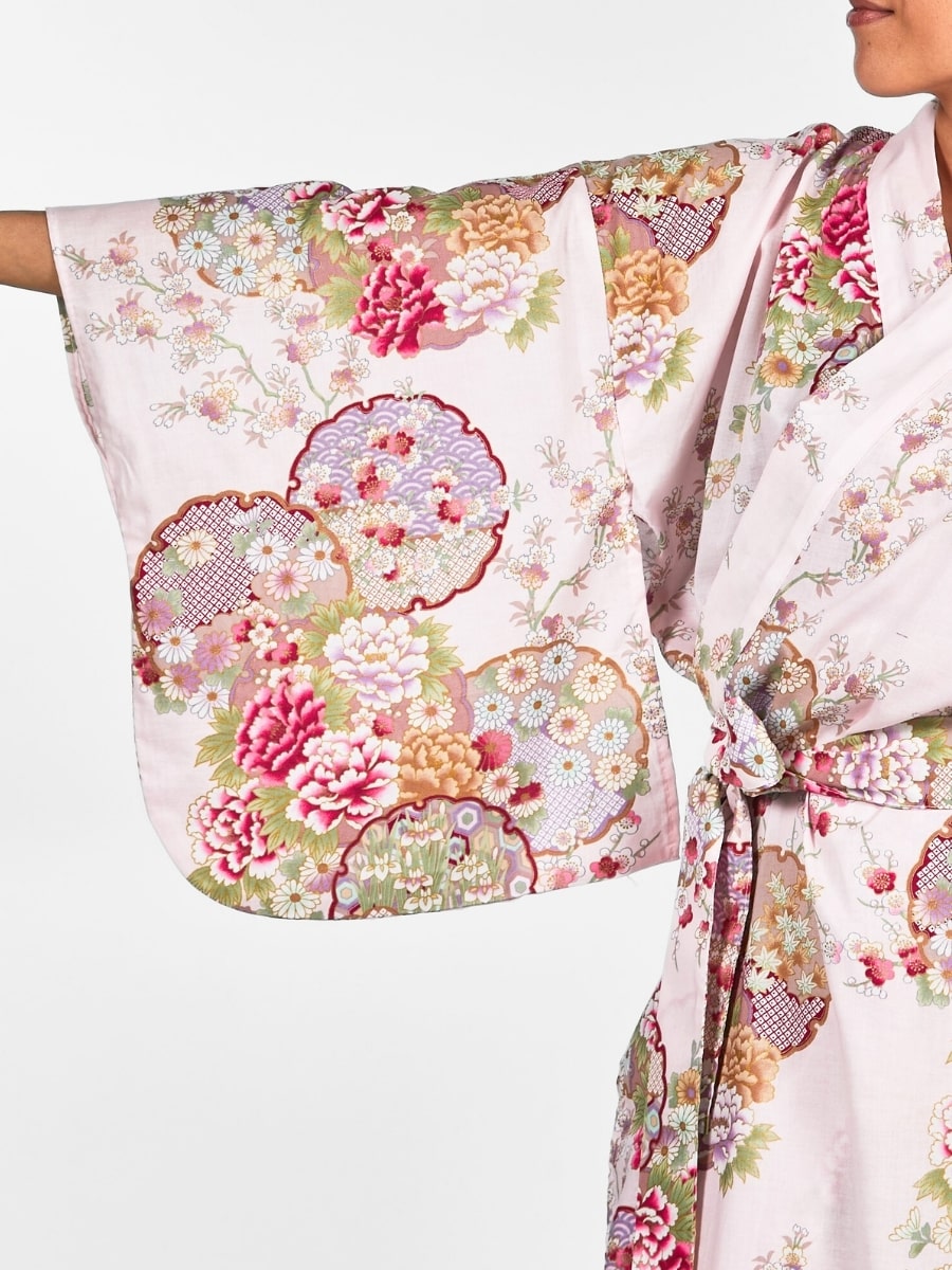 Damskie japońskie kimono Maru Mon Uniwersalny rozmiar
