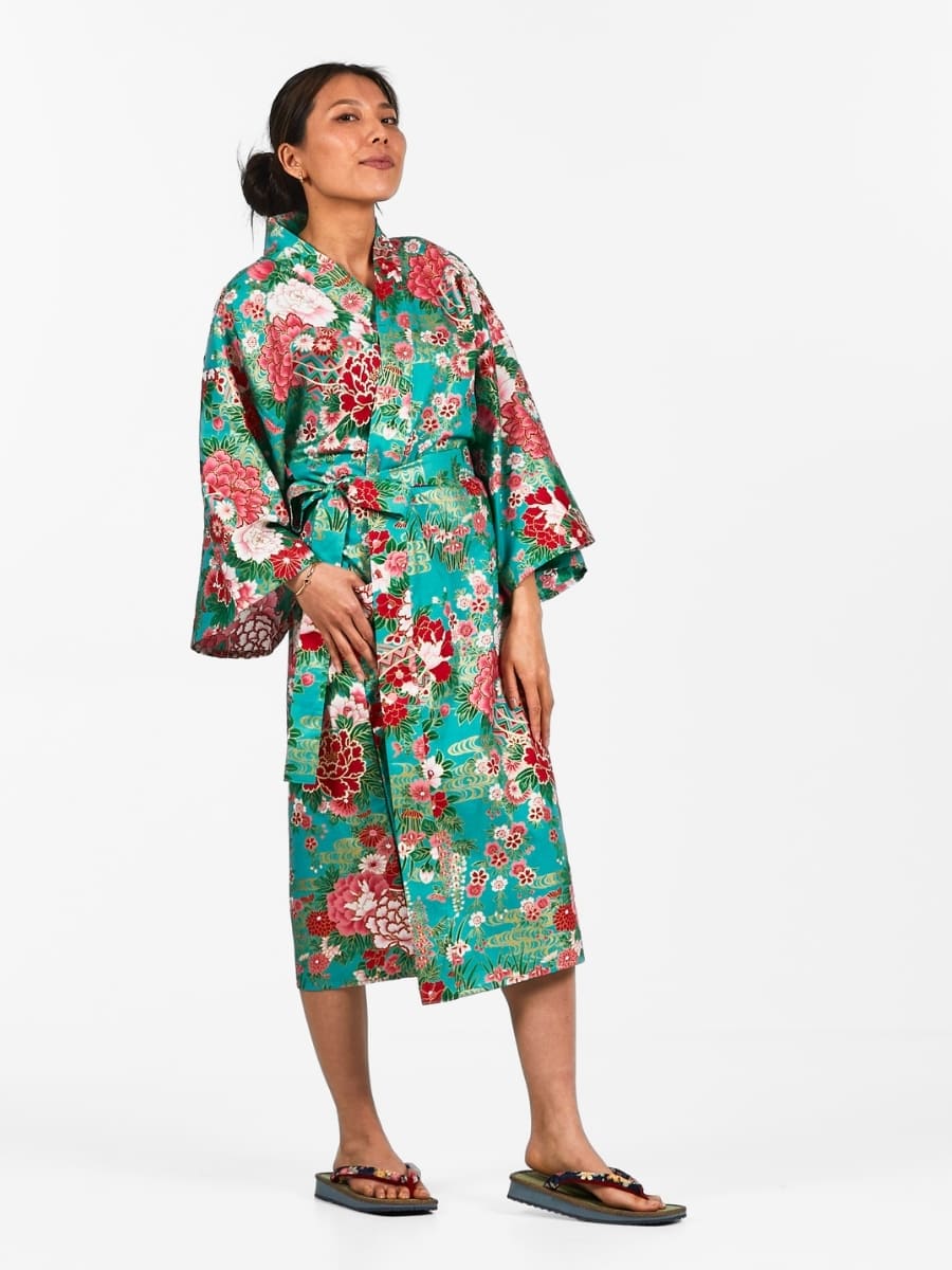 Damskie Kimono Happi - Temari Uniwersalny rozmiar