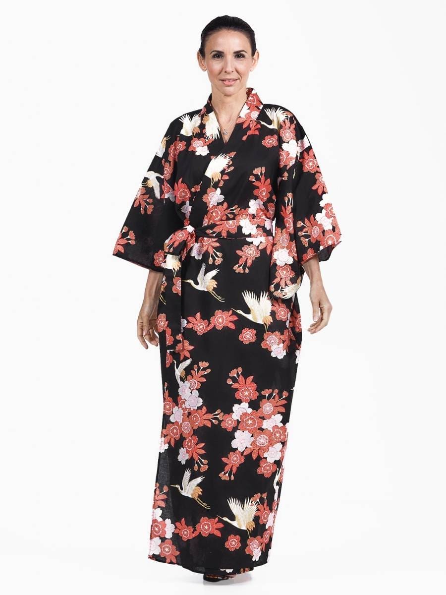Damskie Yukata Kimono Tsuru to Ouka