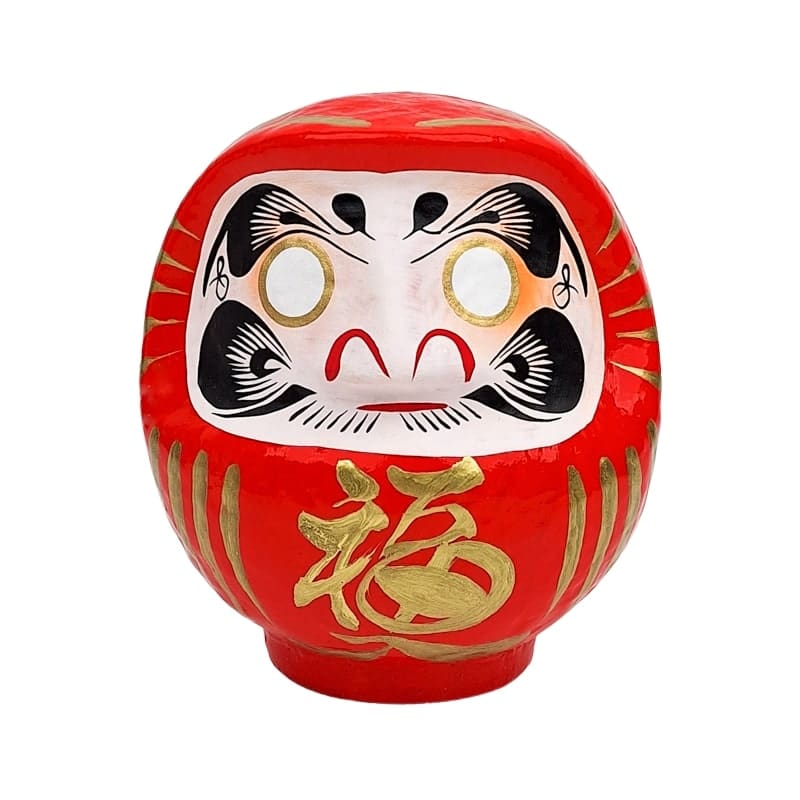 Daruma japońska czerwona od 9 do 15 cm